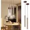 PANNN Lampada A Sospensione Stile Fattoria Giapponese Con Paralume In Pietra Naturale Lampadario In Travertino Giallo G9 Stile Wabi-sabi Adatta Per Camere Da Letto Isole Cucina Sale Da Pranzo(2 Pack)