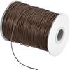 QUARKZMAN Corda Cerata 2mm Corda In Poliestere Cerata 10 Metri Filo Cerato Per Creazione Bracciali, Collane, Bigiotteria, Creazione Gioielli E Lavoretti Fai Da Te (Caffè Scuro)