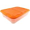 House&Style Vulcano Contenitore Duo LG, Plastica, Arancio, 80 x 60 x 17 cm