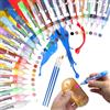 Hcunbsu 24 Penne a cera per candele, matite da 10 ml, set per dipingere e realizzare (24 colori A)