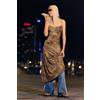 Desigual, Flockjurk met midi-lengte, Donna, Poliestere, Marrone, L