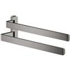 AXOR Universal Softsquare asta portasciugamani, 42821330, Universal Softsquare nero cromato [Accessori Bagno > Portasciugamani]