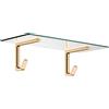 AXOR Universal Softsquare mensola portasciugamani, 42842140, Universal Softsquare bronzo spazzolato/chiaro [Accessori Bagno > Portasciugamani]