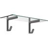 AXOR Universal Softsquare mensola portasciugamani, 42842340, Universal Softsquare nero cromato spazzolato/chiaro [Accessori Bagno > Portasciugamani]