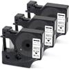 BOYEEZON Confezione da 3 nastri D1 compatibili con Dymo 45013 S0720530 (12 mm x 7 m), nero su bianco, nastro di ricambio per stampante per etichette Dymo LabelManager 160 210D 280 PnP 420P LabelPoint