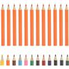 PATIKIL Matite Colorate, Matite Da Disegno Carine Arancione Giallo Con Mine A Base Di Olio Materiali Per Album Per Artisti Adulti Principianti Schizzi Disegno, 12 Pezzi