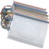 Copechilla Tasca portadocumenti A4 con cerniera 5 pezzi-5 colori Cartella portadocumenti A4 PVC trasparente Borsa con zip impermeabile a rete plastica per forniture ufficio viaggi forniture ufficio