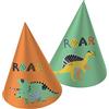 Folat 68328 Cappelli Carta Dino Roars - 6 pezzi