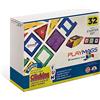 Playmags Set di Piastrelle Colorate a 32 Pezzi, Piastrelle di Edificio Magnetico pluripremiato Unico per Bambini, creatività ed Edificio educativo Giocattoli per Bambini, Stelo Approvato (32 PC)