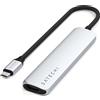 Satechi, Hub multiporta USB-C 6-in-1 4K Power Delivery 100W, argento