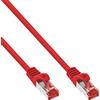 InLine® Bulk Pack 40pz., Cavo Lan Cat.6 S/FTP (PiMf), PVC, CU, rosso, 2m