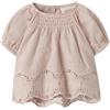 Lil' atelier baby Shirt Nbfdayna SS-Maglietta Loose Lil, Bianco Pesca, 74 Donna
