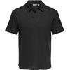Only & Sons Onsconley Reg SS Split Polo Tee, Nero, XXL Uomo