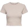 ONLY Onlanits S/S O-Neck Cropped Top Jrs, Ballerino di Nuvola, S Donna