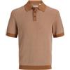 JACK & JONES Knit Jprblukingsley-Polo a Maglia SS, Ambra, M Uomo