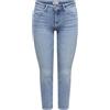 ONLY Ankle Onlcarmen Regular Slim Caviglia DNM Tai, Mix Blu Chiaro, (XS) W x 32L Donna