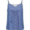 ONLY Singlet Onlnova Azure-Canotta Wvn, Media Blu Denim, XS Donna