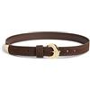 PIECES Suede Belt Pcbaria Cintura in Pelle Scamosciata per Jeans, Quarzo caffè, Numeric_80 Donna