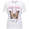 ONLY Onllucy Life Reg S/S Print Top Box Ccjrs, Nero, S Donna