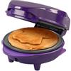 Bestron Mini piastra per waffle con piastra speciale "fantasma", dimensioni cialde Ø 10 cm, dimensioni ideali per bambini, per compleanni o come regalo, fioriera e rivestimento antiaderente, colore