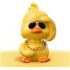 KIAYOO Decorazioni Carino Giallo Anatra per Cruscotto Auto, Arredamento Interno Estetica Cool, Accessori Bobble Head Doll, Left Hand