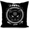 HUASHUZI federe cuscini divano 40 x 40 gatto nero gotico wicca goth witch streghe tarocchi regalo donna gadget copricuscini divano cuscino decorativi accessori soggiorno camera da letto