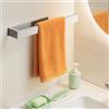 AIKER Porta Asciugamani Bagno,Porta Carta Igienica Adesivo Versione Aggiornata Inossidabile SUS304 Ispessito Accessori Bagno,Nessuna Perforazione Richiesta (Argento-40cm)