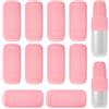Aucuu 10 Pezzi Manicotti per Bottiglie in Silicone da Viaggio, Manicotti Elastici da Viaggio, Custodia per Bottiglia da Viaggio, Accessori da Viaggio per Contenitore per Shampoo per Bagnoschiuma