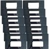 A2ZWORLD 10 Kit Placca Adattatore 503 a 502 Nero, Convertitore 503 a 502, Supporto Riduttore Slim 3.5mm, Per Installazione Termostati Smart o Moduli Quadrati 86x86, Vite Incluso