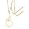 VASSAGO Phoenix Collana da donna in acciaio inox con ciondolo a forma di uccello di fuoco alla moda simbolo di fortuna e rinnovamento gioiello regalo di compleanno (oro 2)