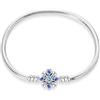 KUNSIR Moments-Bracciale Donna Adatto per Ciondolo Argento Sterling 925 Braccialetto Snake Bracciali Compatibile con Pandora Ciondolo