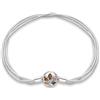 KUNSIR Moments-Bracciale Donna Adatto per Ciondolo Argento Sterling 925 Braccialetto Snake Bracciali Compatibile con Pandora Ciondolo