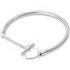 KUNSIR Moments-Bracciale Donna Adatto per Ciondolo Argento Sterling 925 Braccialetto Snake Bracciali Compatibile con Pandora Ciondolo
