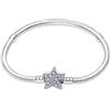 KUNSIR Moments-Bracciale Donna Adatto per Ciondolo Argento Sterling 925 Braccialetto Snake Bracciali Compatibile con Pandora Ciondolo
