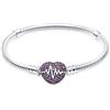 KUNSIR Moments-Bracciale Donna Adatto per Ciondolo Argento Sterling 925 Braccialetto Snake Bracciali Compatibile con Pandora Ciondolo