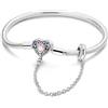 KUNSIR Moments-Bracciale Donna Adatto per Ciondolo Argento Sterling 925 Braccialetto Snake Bracciali Compatibile con Pandora Ciondolo