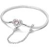 KUNSIR Moments-Bracciale Donna Adatto per Ciondolo Argento Sterling 925 Braccialetto Snake Bracciali Compatibile con Pandora Ciondolo