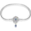 KUNSIR Moments-Bracciale Donna Adatto per Ciondolo Argento Sterling 925 Braccialetto Snake Bracciali Compatibile con Pandora Ciondolo