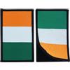 JRSHIRLEYLTD 2 pezzi toppe con bandiera Irlanda ricamate, bandiera Irlanda toppe, toppa ricamata con bandiera Irlanda, per zaini, cappelli, vestiti, magliette, giacche
