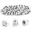 REBECCAGIBSON 100Pz dadi per cappelli M5 acciaio inox,dadi per cappelli,tappi di protezione,dadi per viti,barre filettate e bulloni filettati