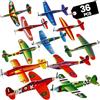 Bedwina Glider Planes - Confezione da 36, aeroplani in Schiuma da 20,3 cm per Bambini, Ideali per Feste, Compleanni, Sacchetti Regalo e Giochi Volanti all'Aperto