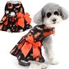 Zunea - Abiti di Halloween per cani e gatti di piccola taglia, con stampa di fantasmi spaventosi, pipistrelli e ragni, per cuccioli femmina, costumi di Halloween, vestito elegante per animali