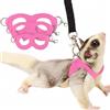 Meow&Woof 3 confezioni di imbracatura e guinzaglio per sugar glider, set per addestramento e passeggiate, per animali piccoli, ideale per scoiattoli, criceti e ratti, colore rosa