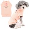 Zunea Magliette con Anello a D per Cani di Piccola Taglia Estate Cucciolo Maglietta Morbida Traspirante Canotta Senza Maniche Vestiti Freddi Camicia di Base Abbigliamento per Chihuahua Rosa L