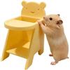 Generic Sedia per criceti con vassoio, graziosa decorazione per habitat per mangiare, per criceti, ricci, cincillà, topi, scoiattoli, piccoli roditori