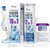 Pawfly Tester Acqua Potabile 18 in 1 con 125 Strisce e 3 Sacchetti Test batteri per Acqua di Rubinetto pozzo Piscina Acquario. Controlla PH durezza Cloro Piombo Ferro nitrato fluoruro e Altro