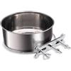 FANGZ Ciotola Robusta e Durevole per Animali Domestici, in Acciaio Inox, con Tre Supporti per Bulloni, per Acqua e Alimenti, Adatta per Cani e Pappagalli