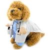 Zunea, costume da dottore per cani di piccola taglia, per Halloween, Natale, cosplay, vestiti in cotone, con cagnolino divertente