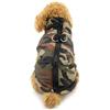 Zunea Cappotti e Giubbotti per Cani Piccola Taglia Invernale Cuccioli imbottita imbracatura cappotto gilet Camo Cane Vestiti Abbigliamento per Femmina Maschio Cani e Gatti Verde S