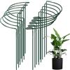 ASOFTY 10 supporti per piante, 40 x 25 cm, in metallo, semicircolari, per piante in vaso, fiori, verdure